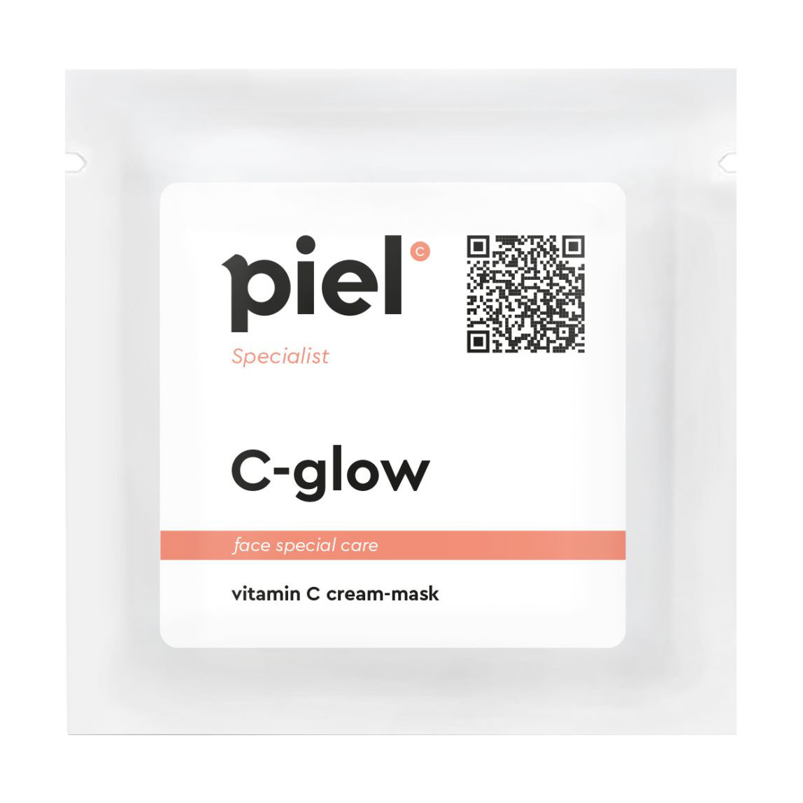 Крем-маска для обличчя Piel Cosmetics Specialist C-Glow Vitamin C Cream-Mask з вітаміном С, 4 мл (саше)